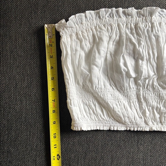 Frame White Ruffle Top - Picture 3 of 8